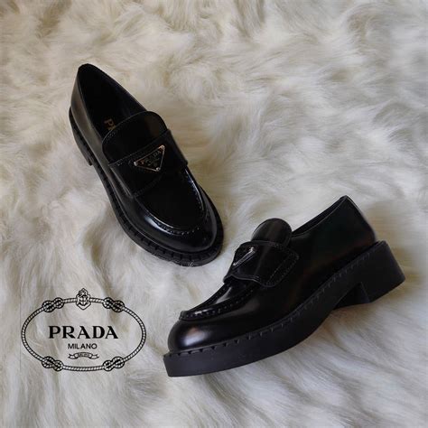 prada milano shoes black